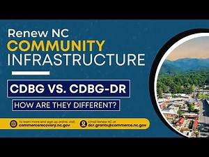 Community Infrastructure Program: Differences - CDBG vs CDBG-DR?