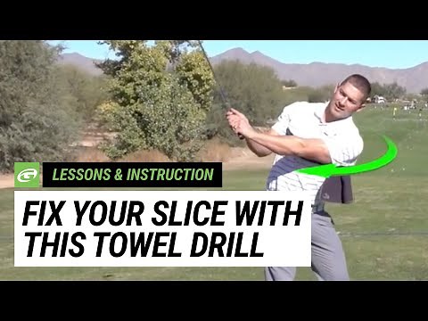 The Towel Drill for backswing arm position