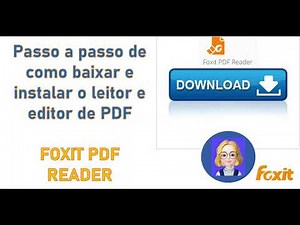 Passo a passo de como baixar e instalar o leitor editor de PDF: FOXIT PDF READER