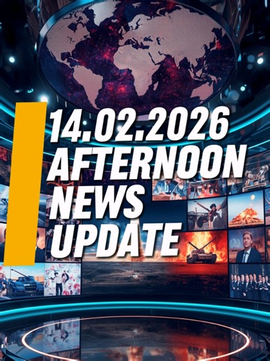 14.02.2026. Afternoon news update. Top world news, war, peace, politics. Ukraine, Russia, Germany, UK, EU, USA. Translation and adaptation – @newsmakerfast 📸 All footage has been edited 🗞 News prepared by: @newsmakerfast AI Voice. #news #World #War #USA #Germany