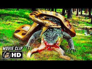 Anaconda Vs Alligator - Final Fight Scene | LAKE PLACID VS. ANACONDA (2015) Movie CLIP HD