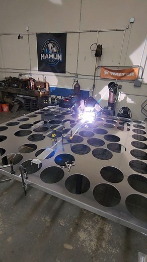 554 reactions · 11 comments | Building something cool out of aluminum. Stay tuned to see what it is 酪 #welding #tigwelding #metalfabrication #fabrication #asmr #fyp #reels #reelsinstagram #explore #explorepage | Hamlin Welding & Fabricating LLC | Facebook
