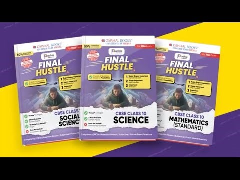 Final Hustle for CBSE Class 10 | Maths Standard, Science & Social Science | Oswaal Books