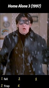 Home Alone 3 (1997) | Villains Slide Down the Stairs