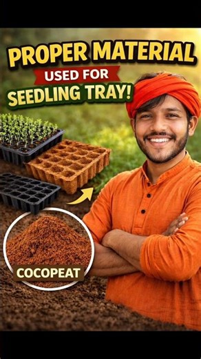 Seedling Tray મા રોપો કરતી સમયે કયું Material અને કેટલા પ્રમાણમા?? #shorts #seedbox #farming