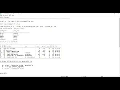 Oracle SQL Tuning Case Study 13 - Avoid Merge Join Cartesian