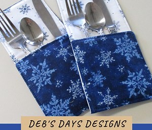DIY Individual Cutlery Holders from Fabric - Quick and Easy Sewing Project
