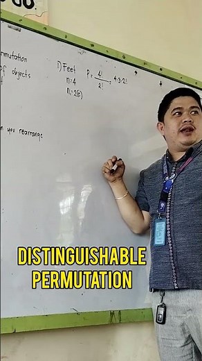 Distinguishable permutation #maths #grade10 #3rdquarter