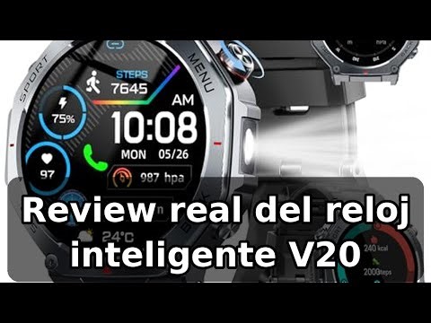 Review completa del Jugeman V20: reloj militar inteligente con GPS, linterna y 160 modos