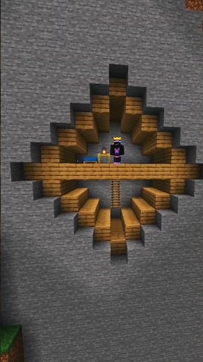 Epic Mountain House in Minecraft 😍 Quick Build Design #shorts