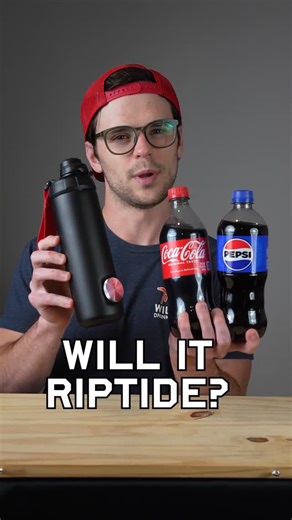 Wild Man Drinking Company on Instagram: "Will it Riptide? Part 38: Cokalepsi (Coke + Pepsi)🥤⚡ Coke + Pepsi showdown. Will RIPTIDE handle it—or end in a fizzy disaster? RIPTIDE: The Shotgun Bottle makes chugging quick, clean, and ridiculous. Perfect for parties, tailgates, golf, and beach days. From Wild Man Drinking Company, the Will it Riptide? series is all about pushing RIPTIDE to the limit. #WildManDrinking #discover #chug #challenge #party #college #tastetest"