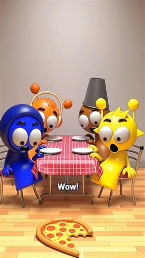 PINKI NOOO! 🍕 The Pizza Fell! (Jevin, Oren, Brud & Simon SCREAMING) 😱