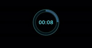 Stopwatch Clock Animation Clock with Moving Arrows Stop Watch Clock Animated on White Background