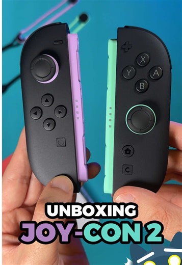 Unboxing de los nuevos colores de Joy-Con 2 para Nintendo Switch 2: morado claro y verde claro :) #nintendo #nintendoswitch2 #accesorios #gamerentiktok