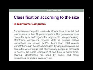 Classifications of Computer Part 2