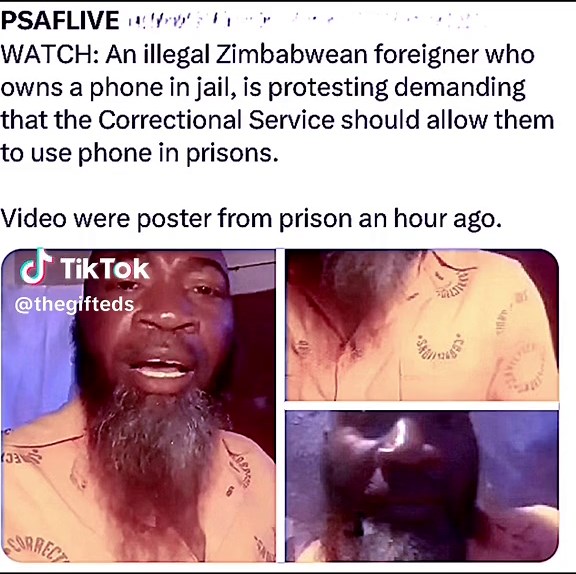 Protest for Cell Phone Rights in South African Prisons