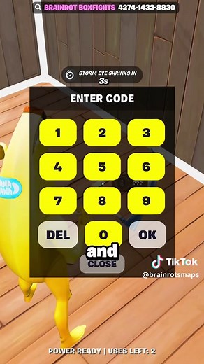 Here are 2 Secret Codes to use in Brainrot Boxfights💀 #fortnite #fyp #viral #fortniteclips #brainrotboxfights