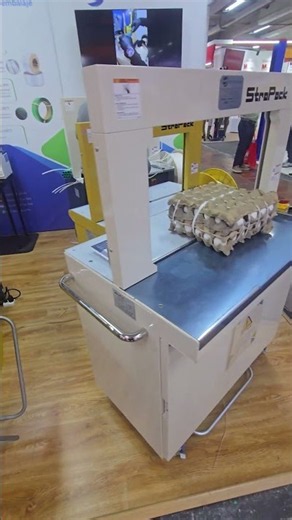Machine for strapping boxes quickly for logistics and orders #novelties #novelty