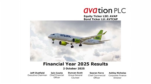 Avation PLC Full Year Results Call