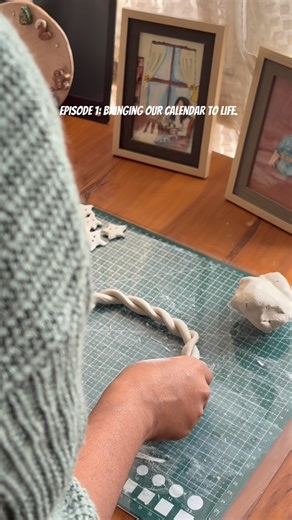 mudlings | Currently designing our clay calendar… join us as it slowly comes to life ✨ handmade clay calendar, clay calendar making process, new year... | Instagram