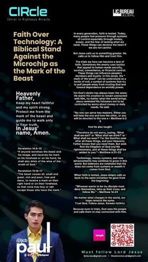 CIRCLE : Faith Over Technology: A Biblical Stand Against the Microchip as the Mark of the Beast