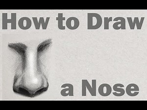 How to Draw and Shade a Realistic Nose from the Front Easy Step by Step Drawing