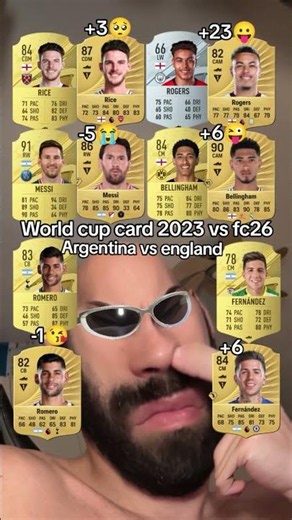Messi Bellingham card fifa 23 vs FC26