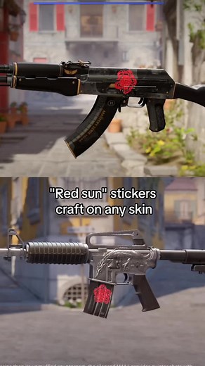 Craft Cheap Red Sun Stickers for Any Skin | CS2 Skins