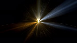 Dynamic Golden Blue Lens Flare Animation