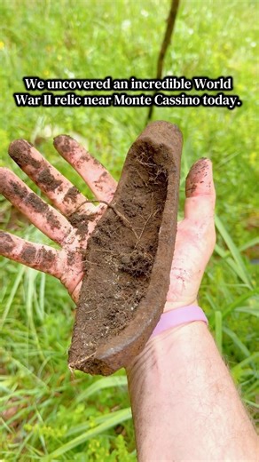 We uncovered an incredible World War II relic near Monte Cassino today. #ww2history