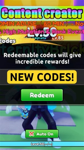 NEW CODES FOR CATCH A MONSTER!!