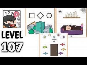 Brain Test 5 Level 107 – All Parts Walkthrough