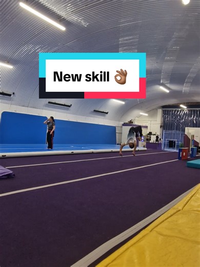 Big achievement guys. So happy that I was able to get my round off back handspring back handspring. The technique needs a lot of work but I am so glad that I was able to throw this tumbling pass and land it. #gymnastics #backhandspring #tumbling #practice #flip