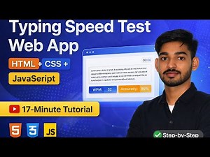 Build a Typing Speed Test App with HTML, CSS & JavaScript – Full Tutorial