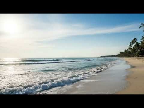 Relaxing Beach Scenery | Calm Waves & Ocean Breeze