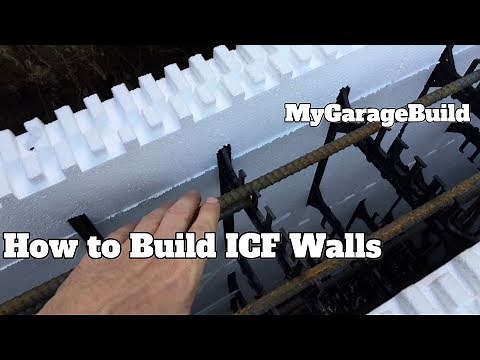 How to DIY ICF mono pour concrete foundation footings and walls forms