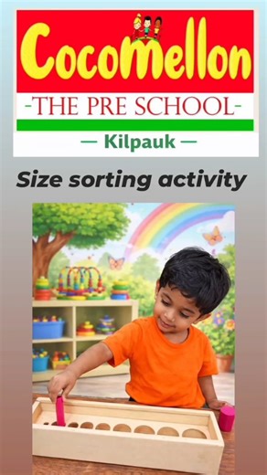 Cocomelon Sowcarpet on Instagram: "#Size sorting activity"