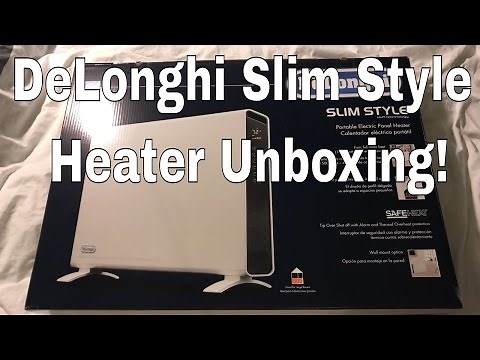 DeLonghi HCX9115E Slim Style Convector Heater Unboxing
