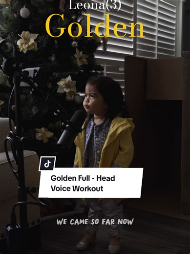 Replying to @kpopdemonhuntersnetflixThe first song she wanted to sing for 2026 to wish everyone a Golden new year! Thank you @KPop Demon Hunters Netflix and everyone for the love and support! We're absolutely grateful to everyone cheering her on as she follow her natural love for singing. Happy New Year! #girl #sings #golden #newyear #2026