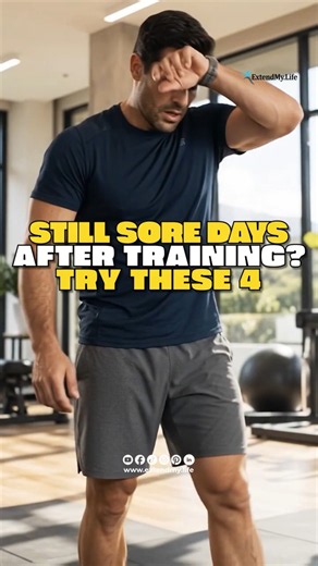 4 recovery ways for muscle soreness #longevity #extendmylife #MuscleRecovery