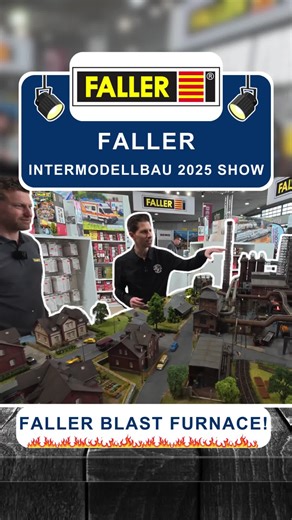 Faller Blast Furnace Plant at Intermodellbau 2025 Show