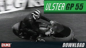 The 1955 Ulster Grand Prix was the seventh round of the 1955 Grand Prix motorcycle racing season and featured a stellar lineup in the 500cc class with Moto Guzzi riders Bill Lomas and Dickie Dale going head to head with the Norton's of John Hartle and Bob McIntyre. This vintage gem from the BP archives is coming soon to Duke Download and will be available from www.dukevideo.com We're on INSTAGRAM: http://bit.ly/2evtvsg Like us on FACEBOOK: http://bit.ly/2dKA2eQ Follow us on TWITTER: http://bit.l