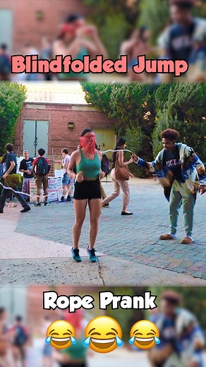 27K views · 51 reactions | Blindfolded Jump Rope Prank!藍 . . . #reels #viral #viralpost #entertainment #entertainmentreels #video #reelsviral #funnyvideos #prankster #pranks #funtimes | Fashion Everyday | Facebook
