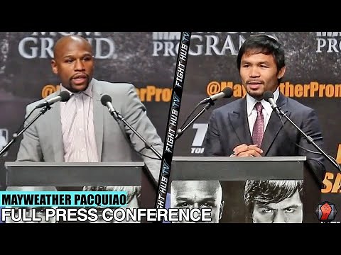FLOYD MAYWEATHER VS. MANNY PACQUIAO FULL PRESS CONFERENCE & FACE OFF VIDEO - LOS ANGELES