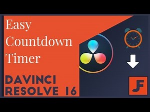 How to build a Countdown in Resolve - EASY Countdown Timer in Fusion!