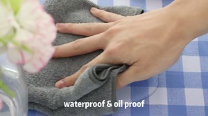 Romanstile Rectangle Vinyl Tablecloth, 100% Waterproof Buffalo Gingham Plastic Table Cloth, Heavy Duty Wipeable Checkered Table Covers for Outdoor, Camping, Picnic, Patio - 52 x 70, Light Blue