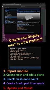 HOW to create FEM / SPH Meshes with gmsh & Python code scripting!!!!
