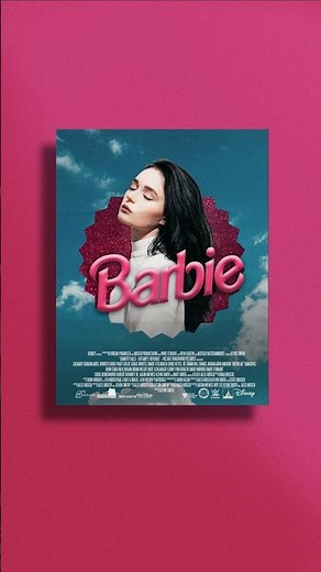 Barbie Movie Poster Design Inspiration #shorts #graphicdesign #movieposter