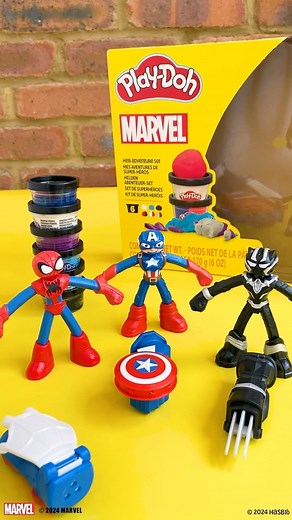 Play-Doh on Instagram: "Imagine and create your own DOH-ified Super Hero storytelling with the Play-Doh Marvel Hero Adventure set! Available now in the Play-Doh aisle."