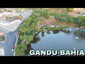 Gandu-Bahia,"imagens aéreas do lago da cidade na BR-101"